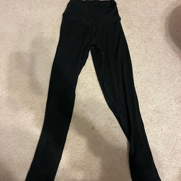 aerie Pants - Black Criss cross waist Aerie Leggings